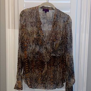 NWT HALE BOB LEOPARD PRINT TOP